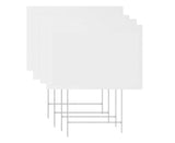 4Pcs Blank Yard Signs with H Stakes - 4pcs V1263-JX-918