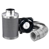 Green Fingers Kit Fan Hydroponics Grow Tent Kit Carbon Filter Duct,Green Fingers GT-KIT-VENT-4IN