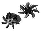 Wood Stove Fan 7 Blade Aluminum Alloy Low Noise Wall Hanging Heat Powered Stove Fan with Fixing Loop V1294-YM0706-3114230124911