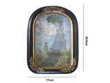 French Vintage Picture Frame Carving Flower Elegant Victorian Resin High Clarity Glass Wall Hanging V1263-JX-2599