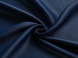 1 Piece Navy Blue Blackout Curtain Panel With Grommets, Thermal Insulated Light Blocking Window V1237-ZY-807-318
