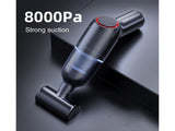 Car Vacuum Cleaner Wireless Strong Suction ABS Low Noise One Hand Operation Dust Remover for Auto V1263-JX-1061