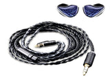 In Ear Earphone Monitor with Microphone Hifi Music Headphone IEMs Wired Gaming Earbuds for V1369-AZ3-W-11320