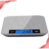 Digital Kitchen Scale Plated Silver LCD Display Easy Unit Switch Peeling Function V1366-AZ2-W-13964