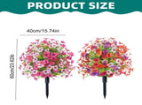 1 Violet Eucalyptus Artificial Flower Arrangement Artificial Plants OutdoorArtificial Flowers with V1369-AZ3-W-17630