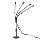 Grow Lights 4 Heads Red Blue Yellow Full Spectrum LED Plant Grow Lamp Auto On Off with Flexible V1294-YM0901-3111250219211