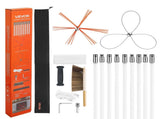 Chimney Sweep Kit, 9m Maximum Extendable Length Chimney, Chimney Cleaner Sweeper with Dual V952-SSTYCQSTJ30YIIB96001V0