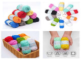 20-pack Cotton Knitting Crochet Yarn, 49m/roll, MultiColor V1237-ZY-506-0041