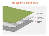 Camping Blanket 2 m x 1.5 m Wearable Warm Stadium Blanket Army Green V952-LYTJZKKCDDLY0746MV0