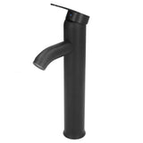 Black Faucet Bathroom G1/2 Stainless Steel Easy Control Matte Black Tall Vessel Sink Faucet with 2 V1294-YM0523-3112220036411