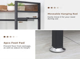 Heavy Duty Clothes Rack 3 Tiers MDF & Metal Iron Rail V178-66998