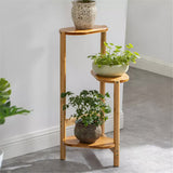 3-Tier Brown Bamboo Plant Stand Bonsai Holder V767-ZJJ443-BW-V1
