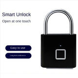 2X Fingerprint Lock Electronic Lock Electronic Fingerprint Lock Padlock Outdoor Waterproof and V1370-AZ4-11759