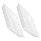 2-Pack Plastic Square Flower Pot Trays for Plants, Weather-Resistant Plant Drip Trays V1369-AZ3-W-16829