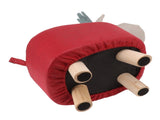 Animal Footstools Prevent Slip Cute Cartoon Giraffe Shape Soft Small Kids Stools for Home Red V1294-YM0703-3116230000311