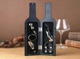5 Piece Opener Set With Corkscrew Foil Cutter Pourer Drip Ring And Bottle Stopper, Gift Kit For V1237-ZY-807-074