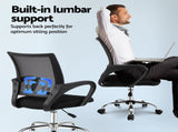 Artiss Computer Desk Mesh Office Chair Set Foldable Home Study Table Black MET-DESK-FD-80-2004-BK
