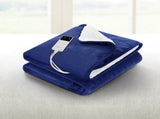 Giselle Electric Throw Rug Heated Blanket Washable Snuggle Flannel Winter Navy EB-THROW-RUG-DS-BL
