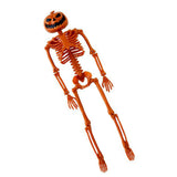 Human Skeleton 35.4in Plastic Realistic Creepy Pumpkin Skeleton for Decoration Prop V1294-YM0901-3115240092011