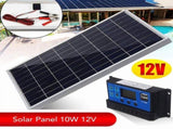 Solar Panel 10W 12V Polycrystalline IP65 Waterproof Portable 30A Solar Charge Controller Combo for V1366-AZ2-W-15730