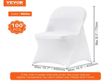 Stretch Spandex Folding Chair Covers, Universal Fitted Chair Cover, Removable Washable Protective V952-YTBS100PCSDKFA2RLV0