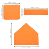 Thickened Rubber Baseball Bases for Yard and Field Training Orange 5Pcs V1369-AZ3-W-17147