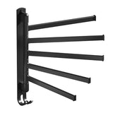Swivel Towel Racks Stainless Steel Punch Free Wall Mount 5 Arms Rotation Towel Hanger Holder for V1294-YM0901-3112230052411