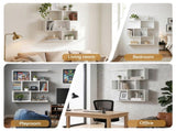 Artiss Floating Wall Shelf Bookshelf 3-Tier Display Storage Organiser White FURNI-C-WALL-01-WH