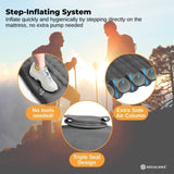 Social Hike Step-Inflating Camping Mattress Lightweight Waterproof Sleeping Grey V238-SUPDZ-41325159252048