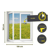 3pc DIY Magnetic Window Screen Kit - Fine Mesh Insect Net, No Drilling Required, Cut to Size V888-ELOSUNG35945