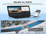 4K Black Dash Cam with 5.8GHz WiFi, GPS, Front & Rear Recording, 24-Hour Parking Mode, 64GB Card V178-59110