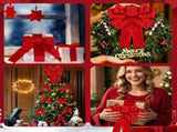 10 Yards Red Velvet Ribbon Christmas Wired Ribbon for Christmas Tree Wreath Bow Craft Gift Wrapping, V1237-ZY00B0FGV3VYYP