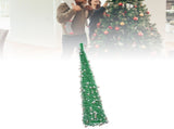 Xmas with Snowmen Green PVC Easy Assembly Space Saving Retractable Foldable Artificial Xmas V1294-YM0901-3115240111711