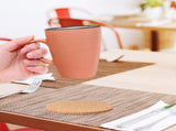 HOOWIFFY Cork Coasters Bulk Cork Coasters For Drinks 100Pcs V1189-WXFWAL-20260326-02413