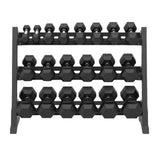 7 Pairs Hex Dumbbells PLUS Dumbbell Rack V1012-CF7HDB175DBR110