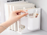 Adjustable Bookend Multifunctional Space Saving Expandable Book Ends Holder with Pen Container for V1294-YM0901-3117240064511
