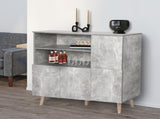 Levede Buffet Sideboard Storage Cabinet Grey CH1065_NZ