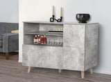 Levede Buffet Sideboard Storage Cabinet Grey CH1065