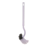 Curved Toilet Bowl Brush,Wall Mounted Toilet Bowl Brush,Curved Design Toilet Brush for Deep Cleaning V1192-AZ-W-16612