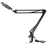 LED 5X Magnifying Lamp with Clamp USB Dimmable Desk Magnifier Light for Reading Embroidery V1294-YM0901-3119200149311