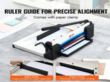 Heavy Duty Paper Cutter, 304.8 mm Industrial Commercial Guillotine Paper Cutter for A4 Paper, 400 V952-DXSDDTTSQZJH25AJWV0
