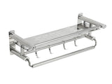 15.7in Bathroom Shelf Wall Mounted 201 Stainless Steel Waterproof Corrosion Prevention Towel Rack V1294-YM0703-3112230026411
