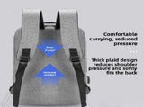 Grey 3 Piece Mens Backpack Set with Sling Bag and Pouch USB Charging Port Large Capacity Laptop V888-ELOSUNG40686