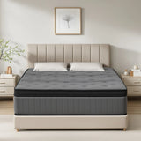 Double Mattress 30CM Thick Medium Firm Pocket Springs Euro Top Memory Foam in Grey V178-59317