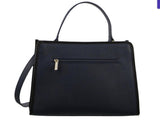 Morrissey Ladies Italian Structured Leather Tote Bag Handbag Womens - Navy V563-MO-3029_NAVY