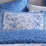 Logan and Mason Hiromi Blue Cotton-rich Percale Print Quilt Cover Set Queen V442-LED-QUILTCS-HIROMI-BLUE-QS