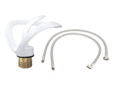Waterfall Bathroom Faucet Single Handle Hot Cold Bathroom Sink Faucet Vanity Faucet Snake Head Shape V1294-YM0901-3112240011611
