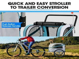 TAG-ALONG Pet & Cargo Jogger Bike Trailer, Pull Behind Bicycle Trailer Carrier Stroller, Blue V219-BCAPBTTATSBA