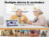 Artiss 10" Digital Day Clock Alarm Calendar Dementia Date Week Desk Clocks White DDC-10INCH-WH