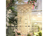 White Boho Large Macrame Wall Hanging Boho Inspired 16x27.6", Boho Wall Art, Boho Wall Hanging V1192-AZ-W-20371